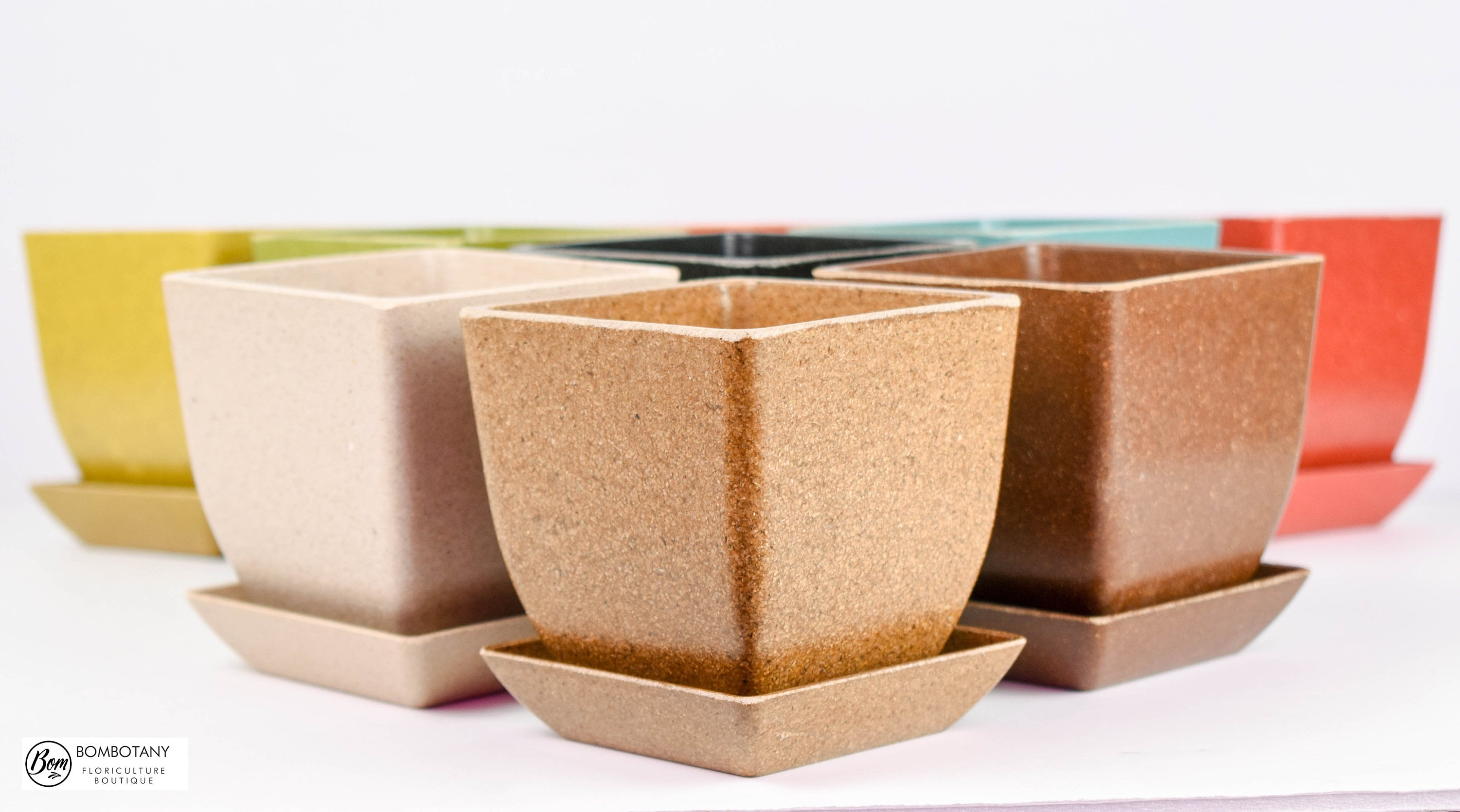 Quadra Pot 3.5x3.5" With Saucer