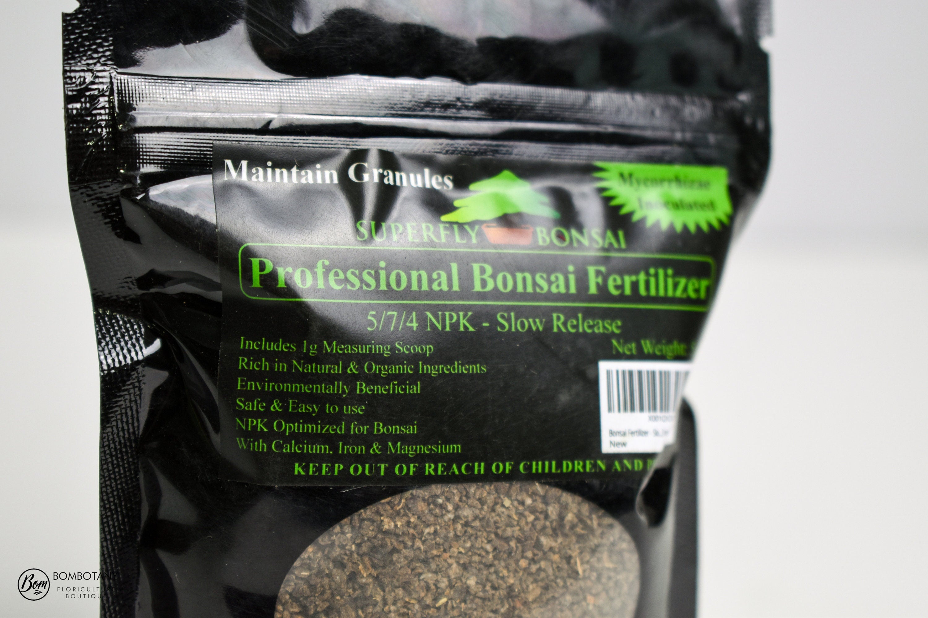 Bonsai Fertilizer Granules - 5oz w/ Scoop - 5-7-4