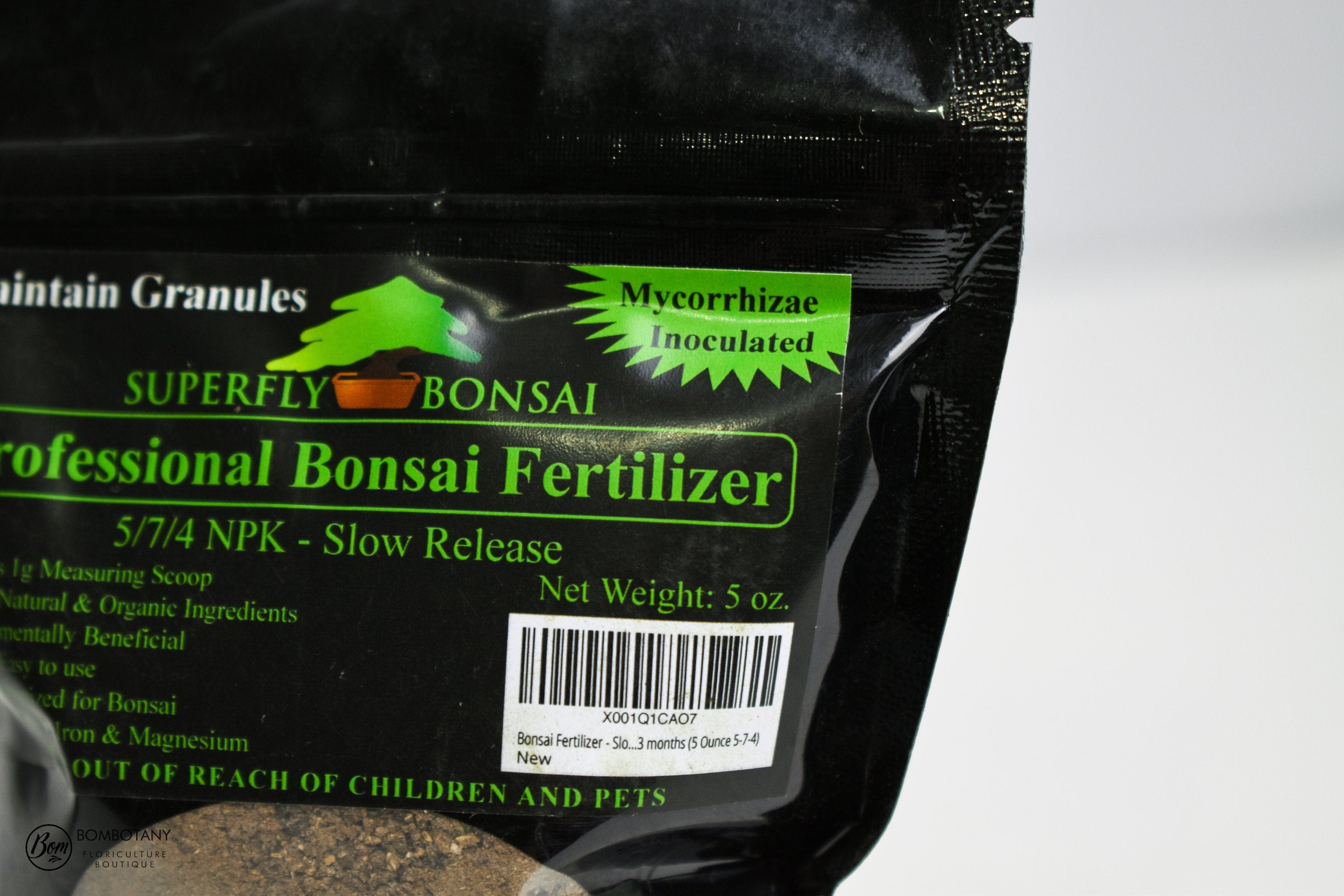 Bonsai Fertilizer Granules - 5oz w/ Scoop - 5-7-4